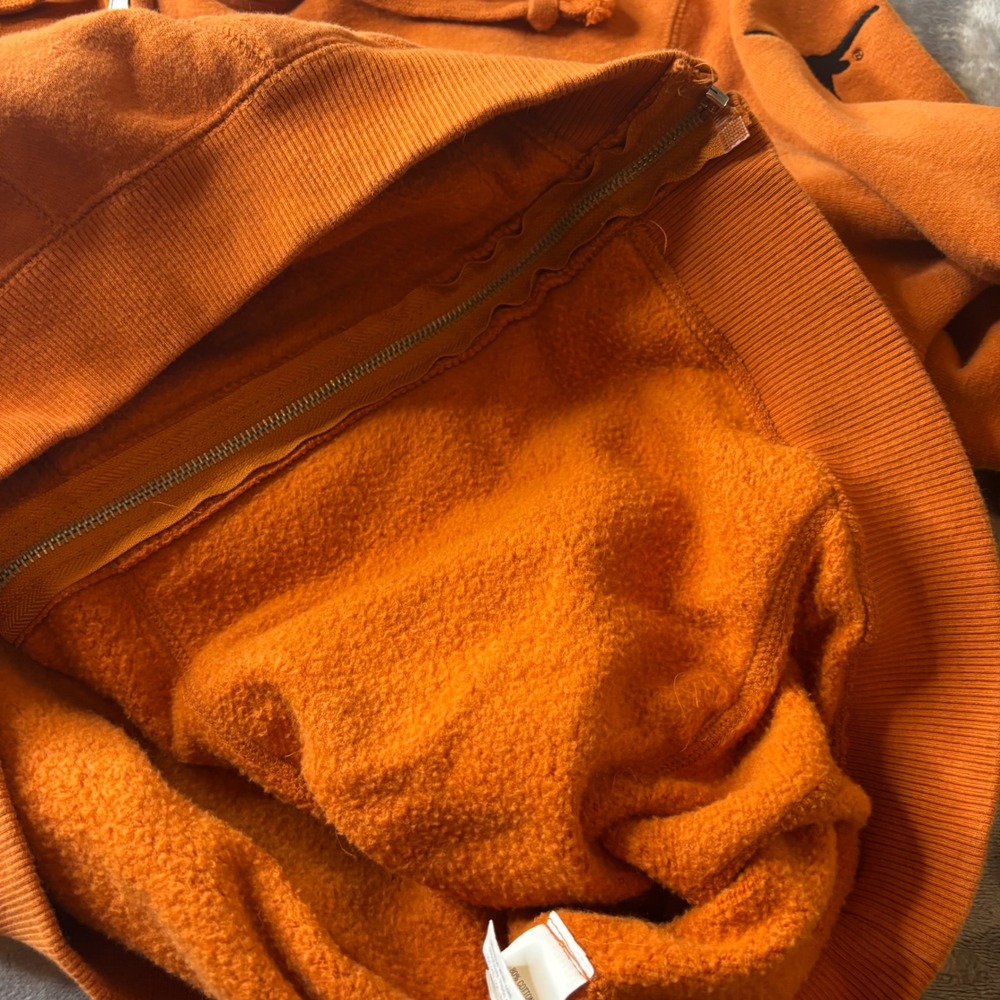 Texas Longhorns Orange Full Zip Hoodie Sweatshirt Mens XL University of Texas - Picture 11 of 14